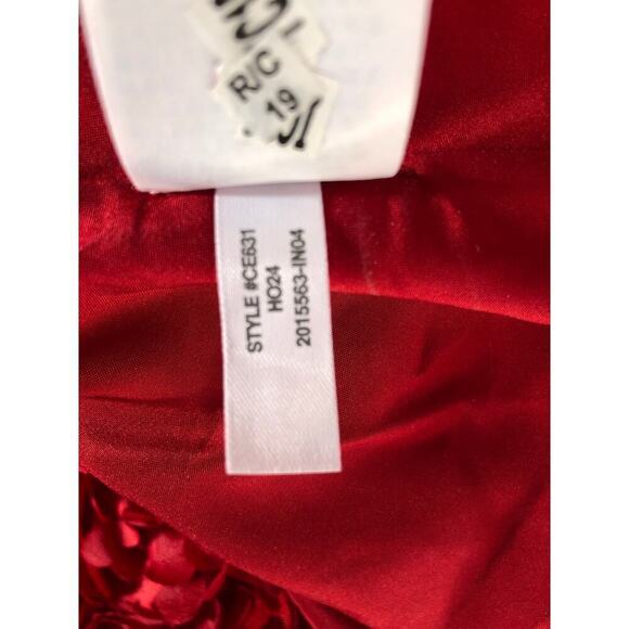 J. Crew Rosette Dress 3D Flower Petal Sleeveless Mini Sheath Deep Ruby Red NWT 4 - Picture 8 of 9